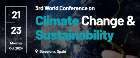 3rd World Conference on Climate Change & Sustainability