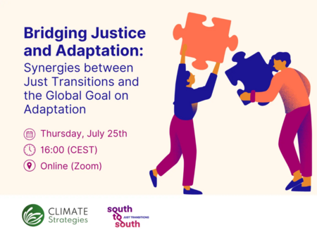 Webinar: Bridging Justice and Adaptation: Synergies between Just Transitions and the Global Goal on Adaptation