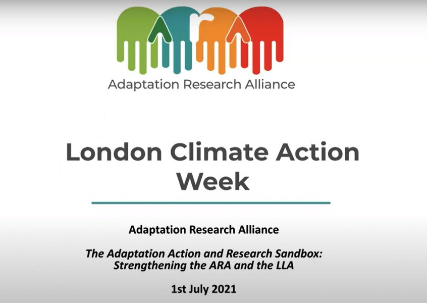 London Climate Action Week Adaptation action and research sandbox