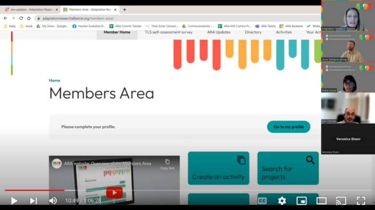 Video: ARA Members Area Platform Workshop
